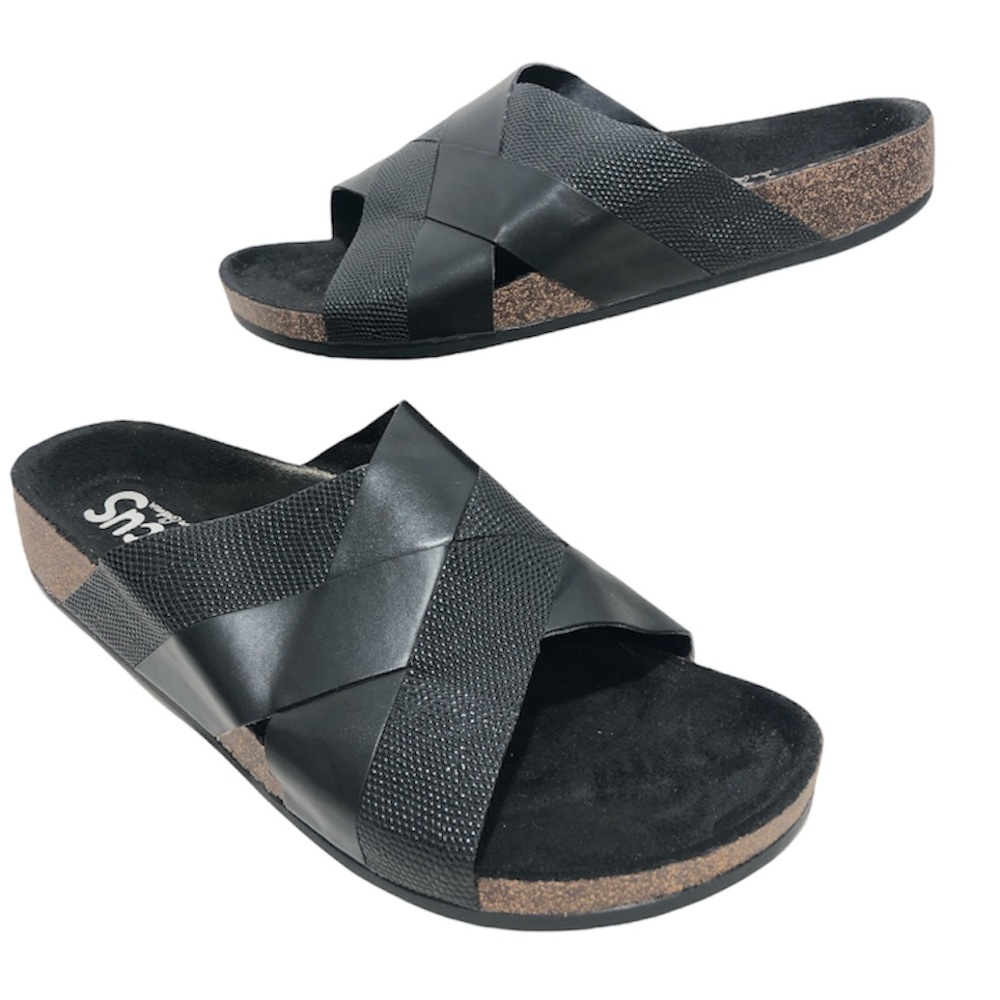 Circus by Sam Edelman Allison Black Slide Sandals Sz 10